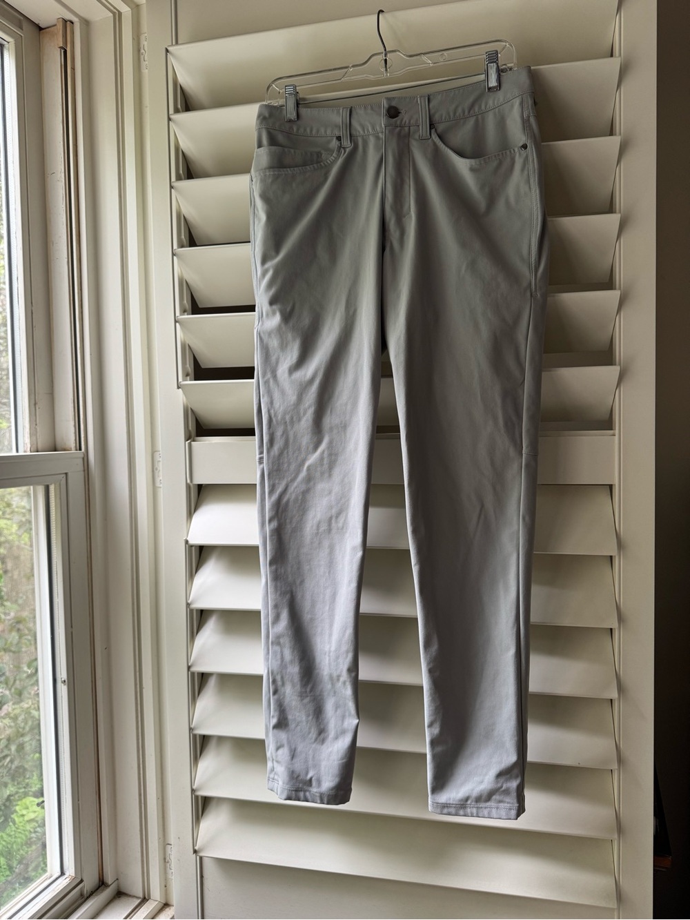 lululemon athletica Men's Slim Chino Pants in Light Gray
